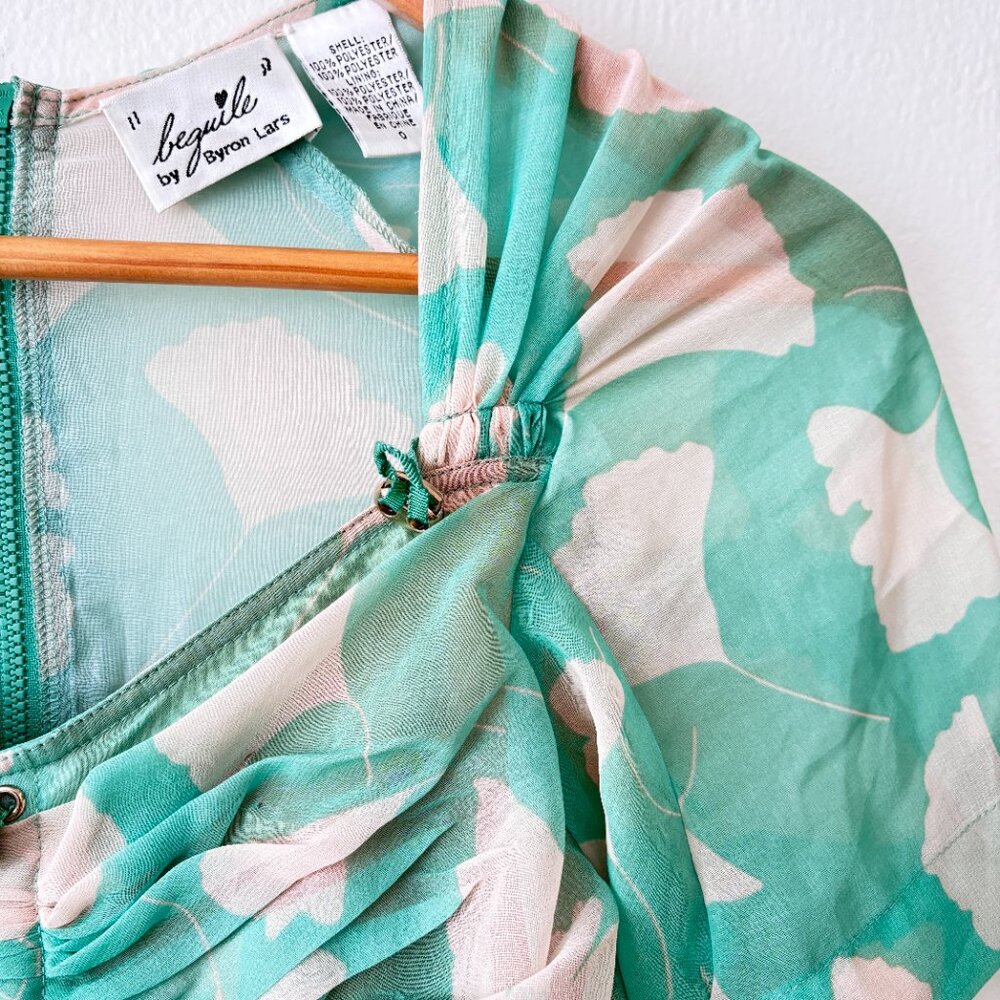 Beguile By Byron Lars Ginkgo Ruched Sheath Dress - image 4